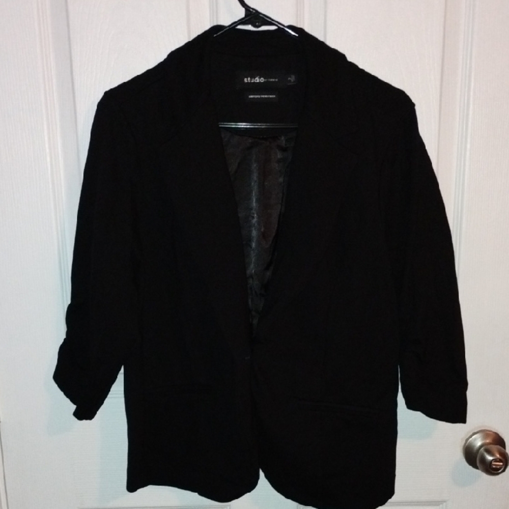 Studio Elegant Black Blazer Jacket